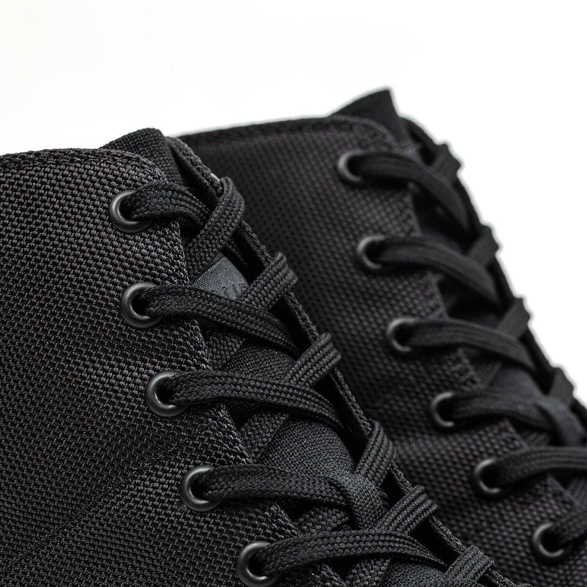 Men's Ballistic Trainers - Mid Top - Black + Gum