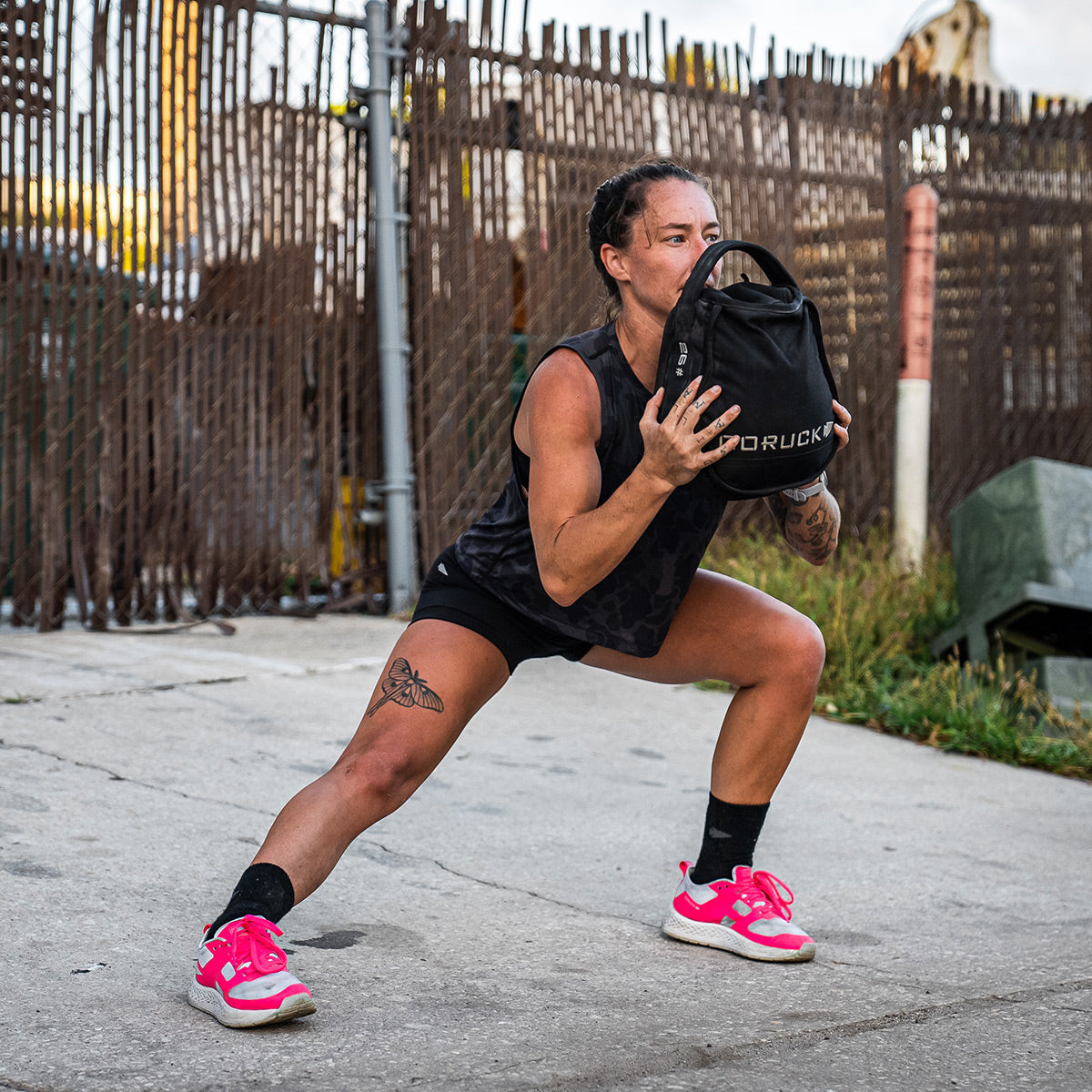 Women's Rough Runners - White + Hot Pink