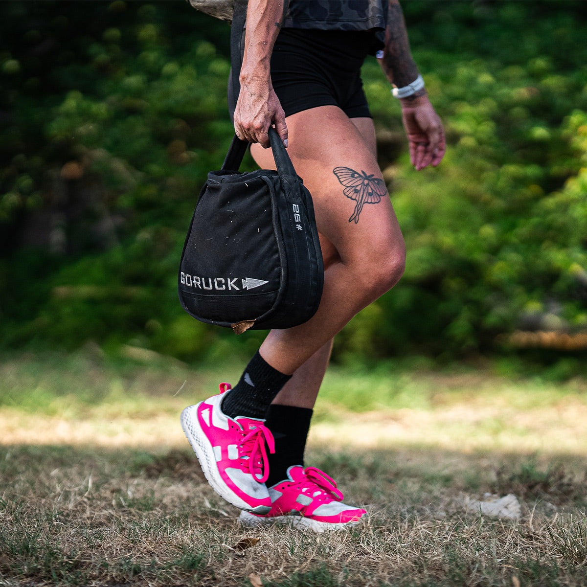 Women's Rough Runners - White + Hot Pink