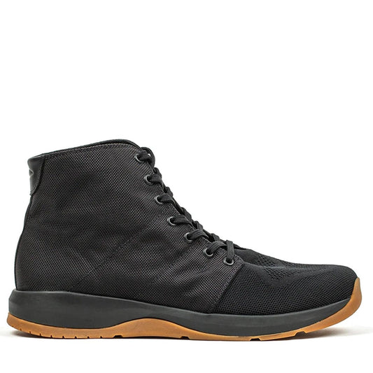 Men's Ballistic Trainers - Mid Top - Black + Gum