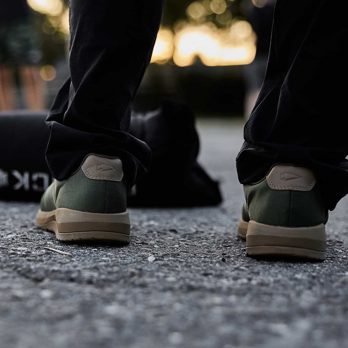 Men's Ballistic Trainers - Green + Gum