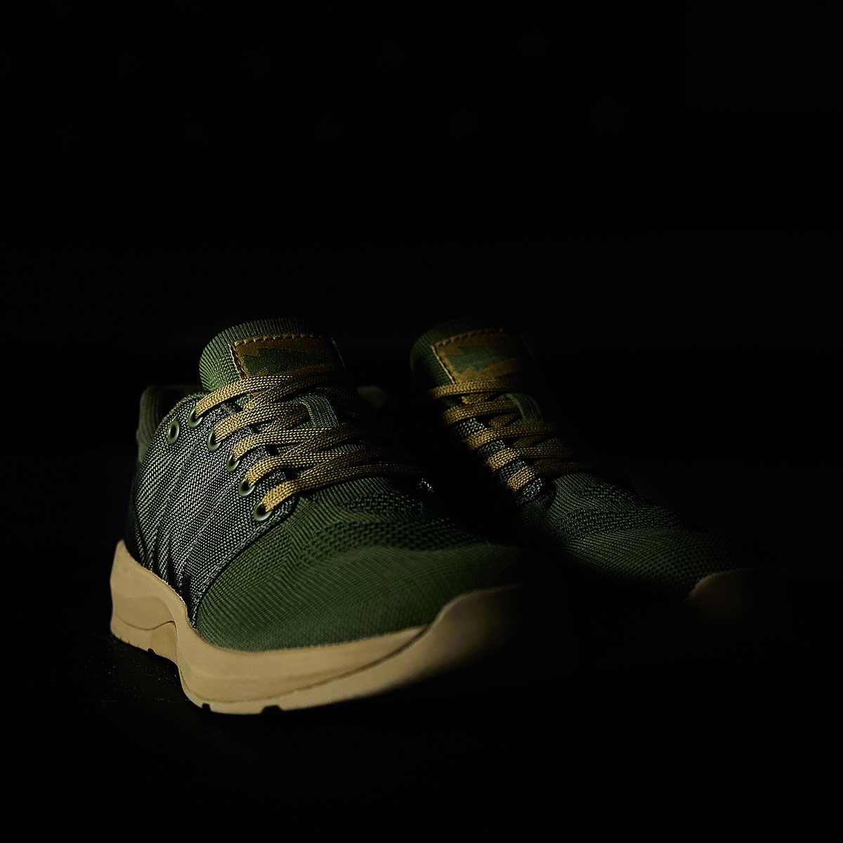 Men's Ballistic Trainers - Green + Gum