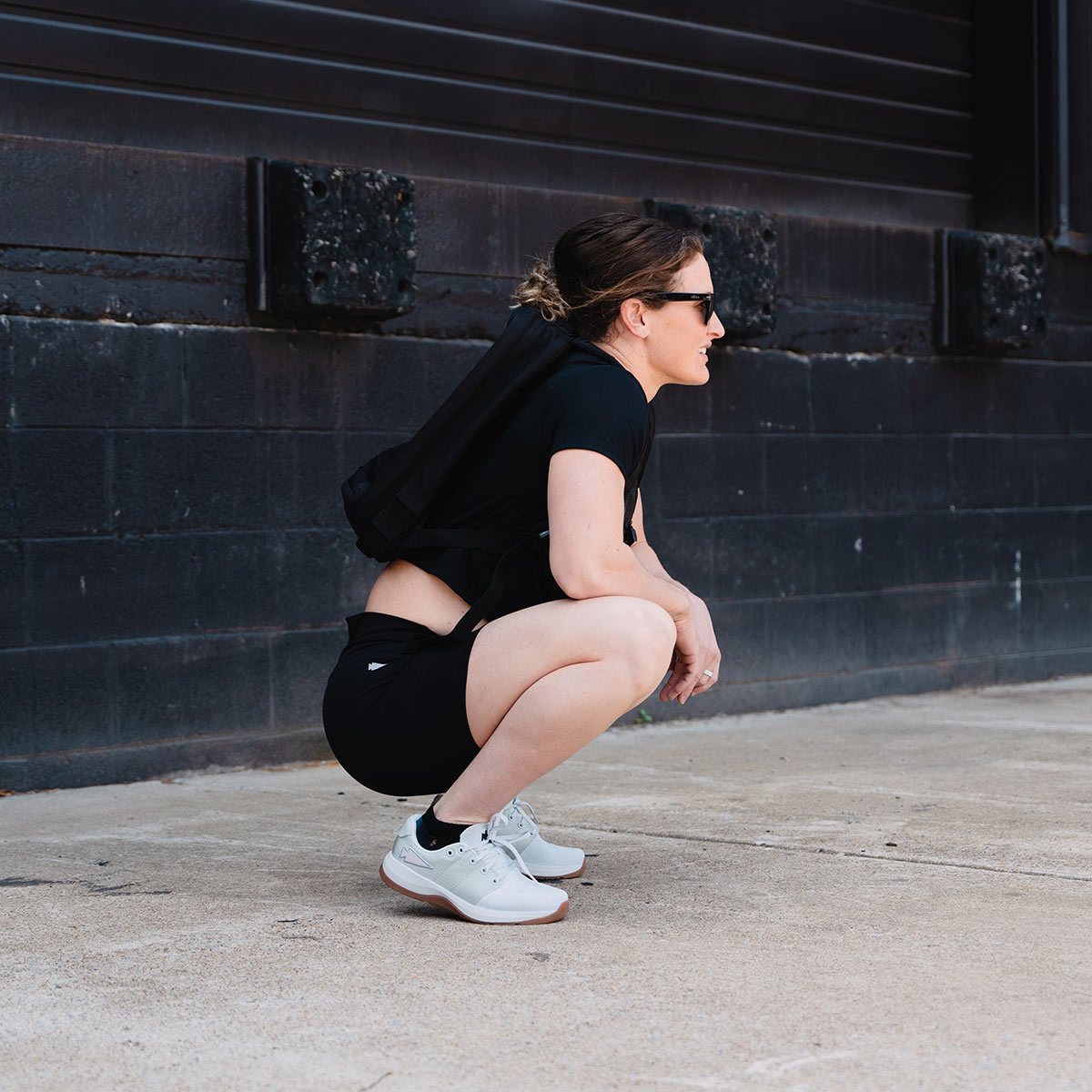 Women's Ballistic Trainers - Lunar Rock + Gum w/ Silver Reflective Spearhead