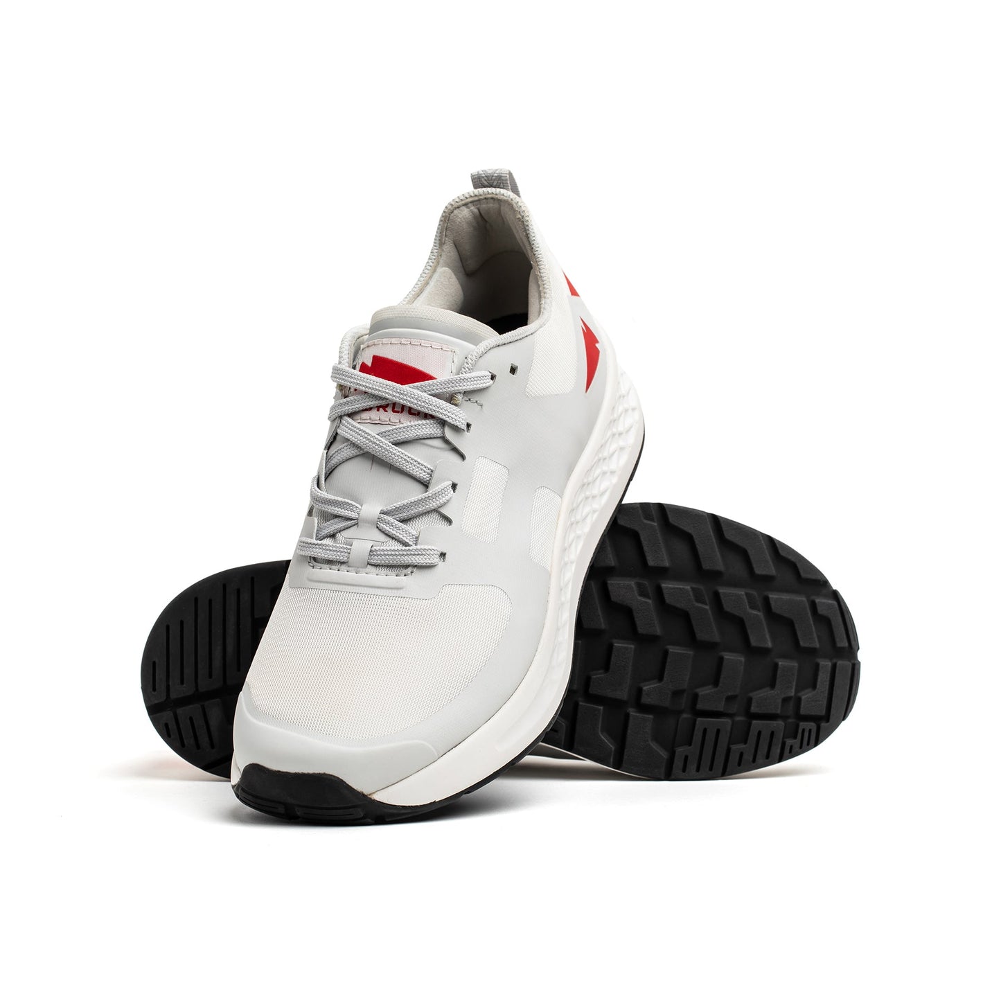 Men's Rough Runner - Light Grey + Red