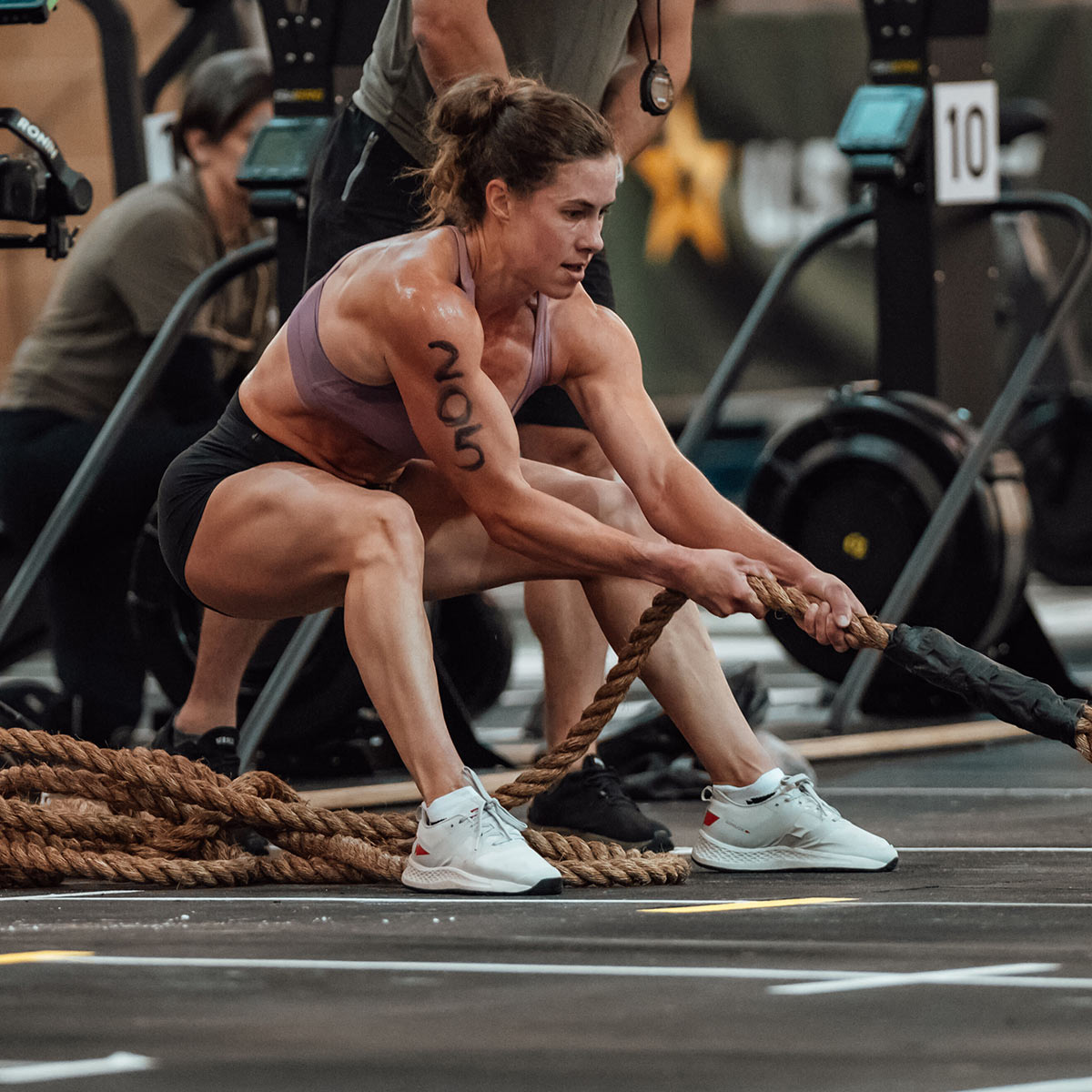 Women's Rough Runner™ - Light Grey + Red + White