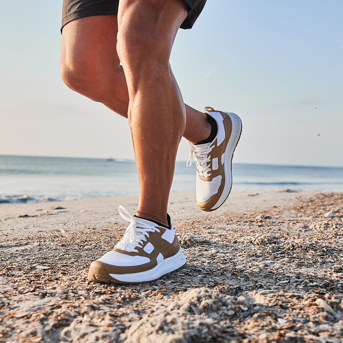 Men's Rough Runners - White + Speed Tan + Dark Tan